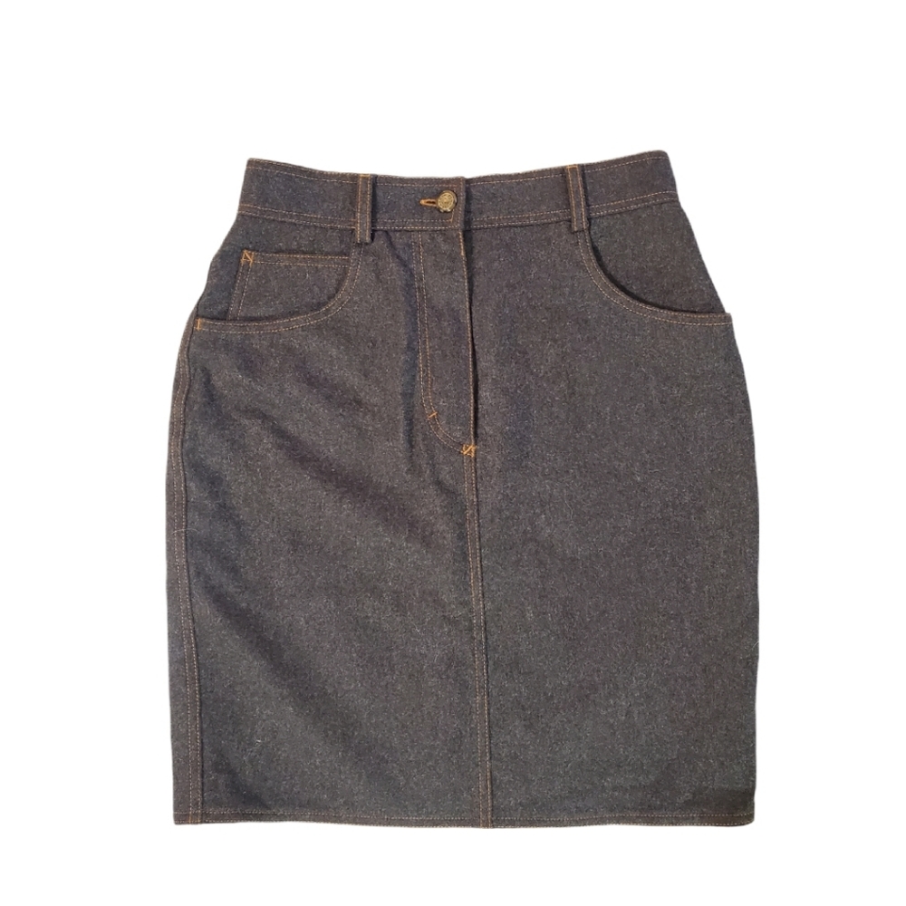 Pennyblack Women's‎ Charcoal Gray Wool Blend Pencil Skirt Size 8 (26)